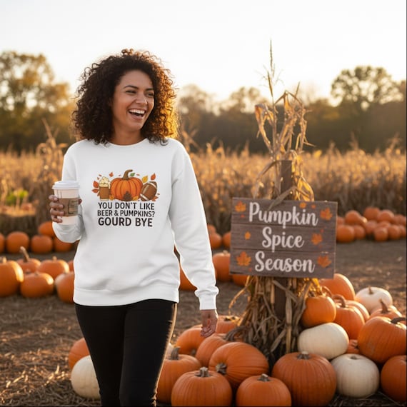 Fall Sweater, Pumpkin Spice Season, Autumn Crewneck, Football  Shirt, , Classic fit true to size