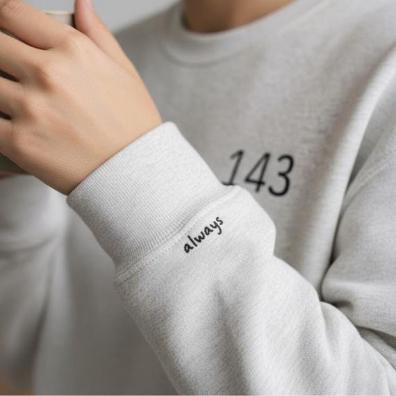143 Minimal Love Number Personalized Sweatshirt