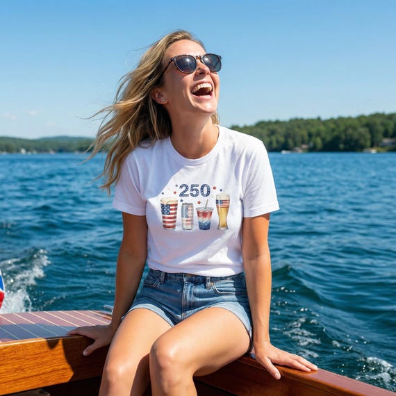250th Anniversary USA T-Shirt | Red White Brew, Patriotic Gift