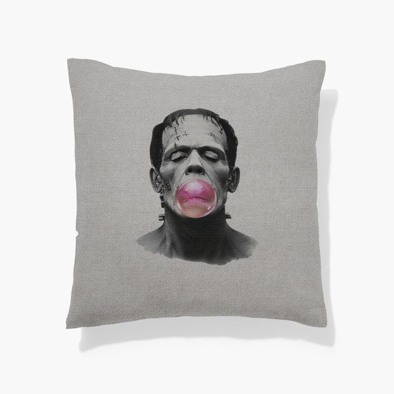 Pillow Frankenstein's Monster Woven Decorative Accent Cushion for Halloween Home Decor Gift