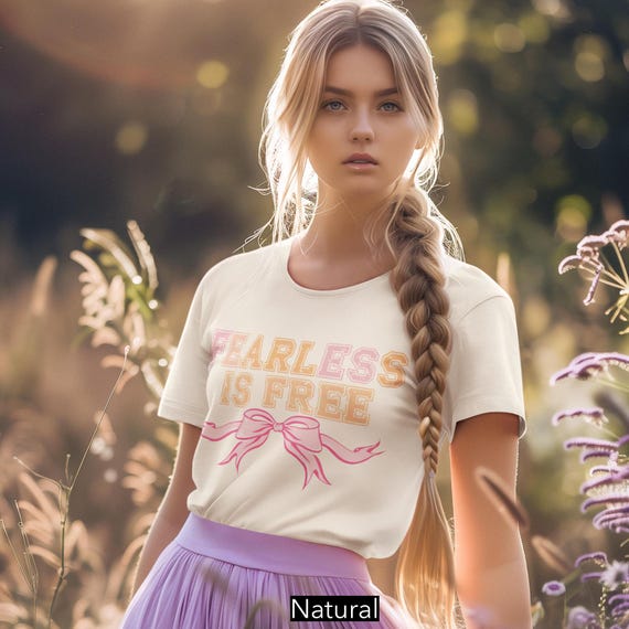 Coquette Bow T-Shirt: Fearless & Free Graphic Tee