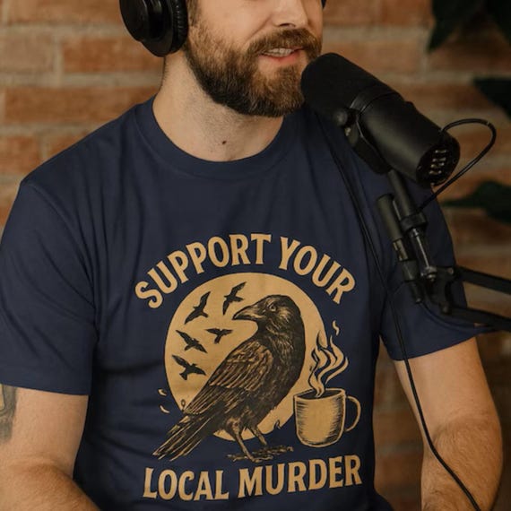 Raven T-Shirt: Funny Crow Pun, Gothic Birdwatcher Tee