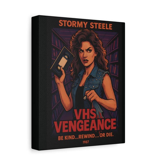 Retro VHS Movie Canvas Art: Vintage Film Decor for Home Theater