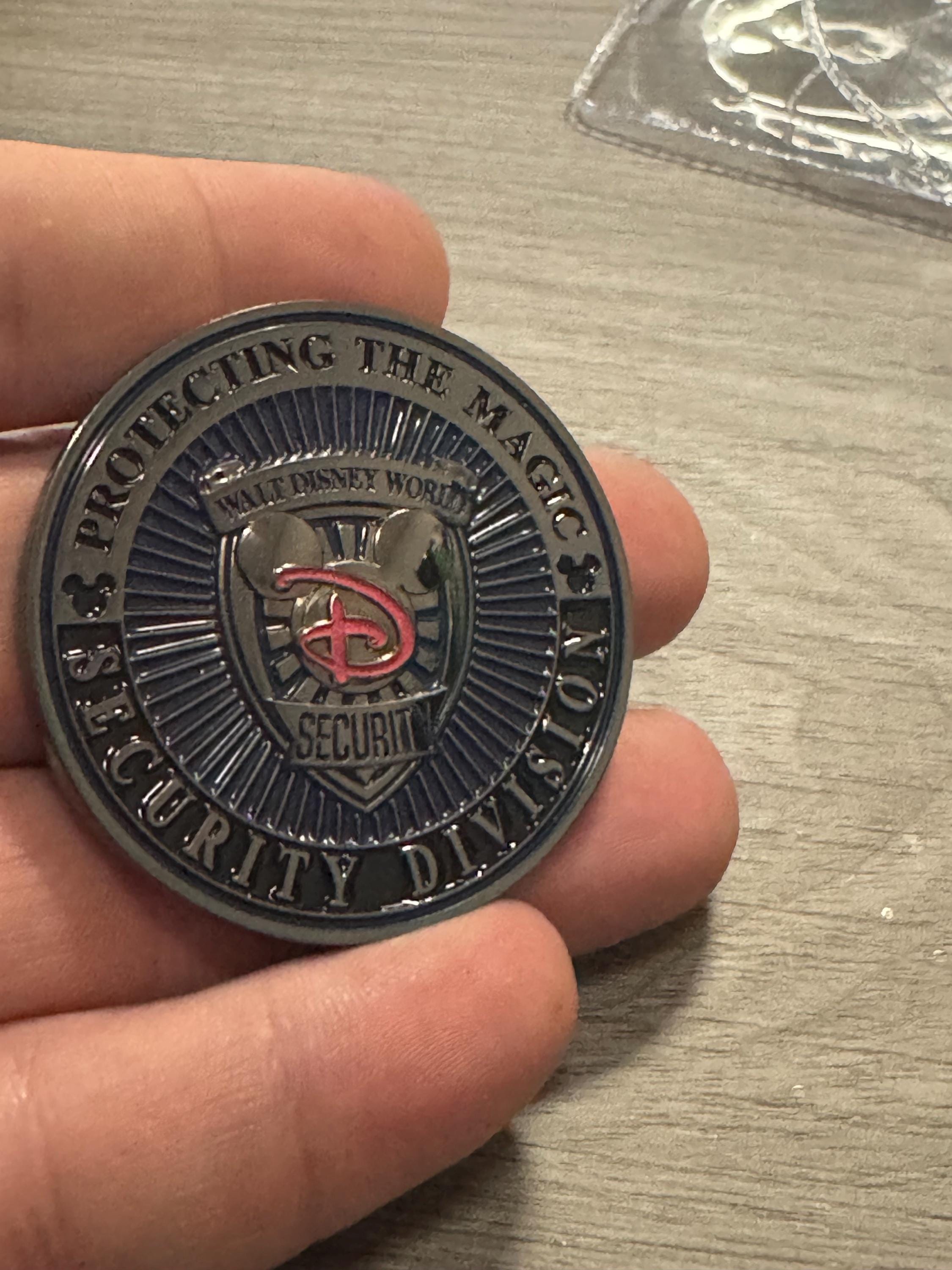 Disney Security Challenge Coin - Magic Kingdom Silver - Etsy