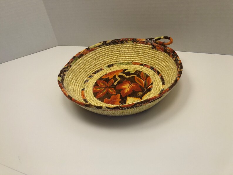 Handmade Fall/autumn Rope Bowl/basket - Etsy