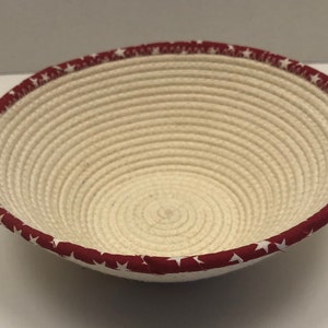 Handmade Small Patriotic Rope Bowl/Basket