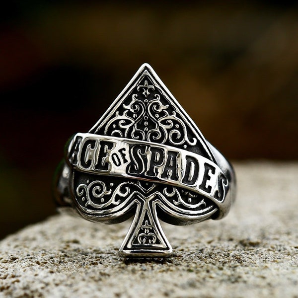 Ace Ring, Playing Card Ring, Lucky Ring, Promise Ring,