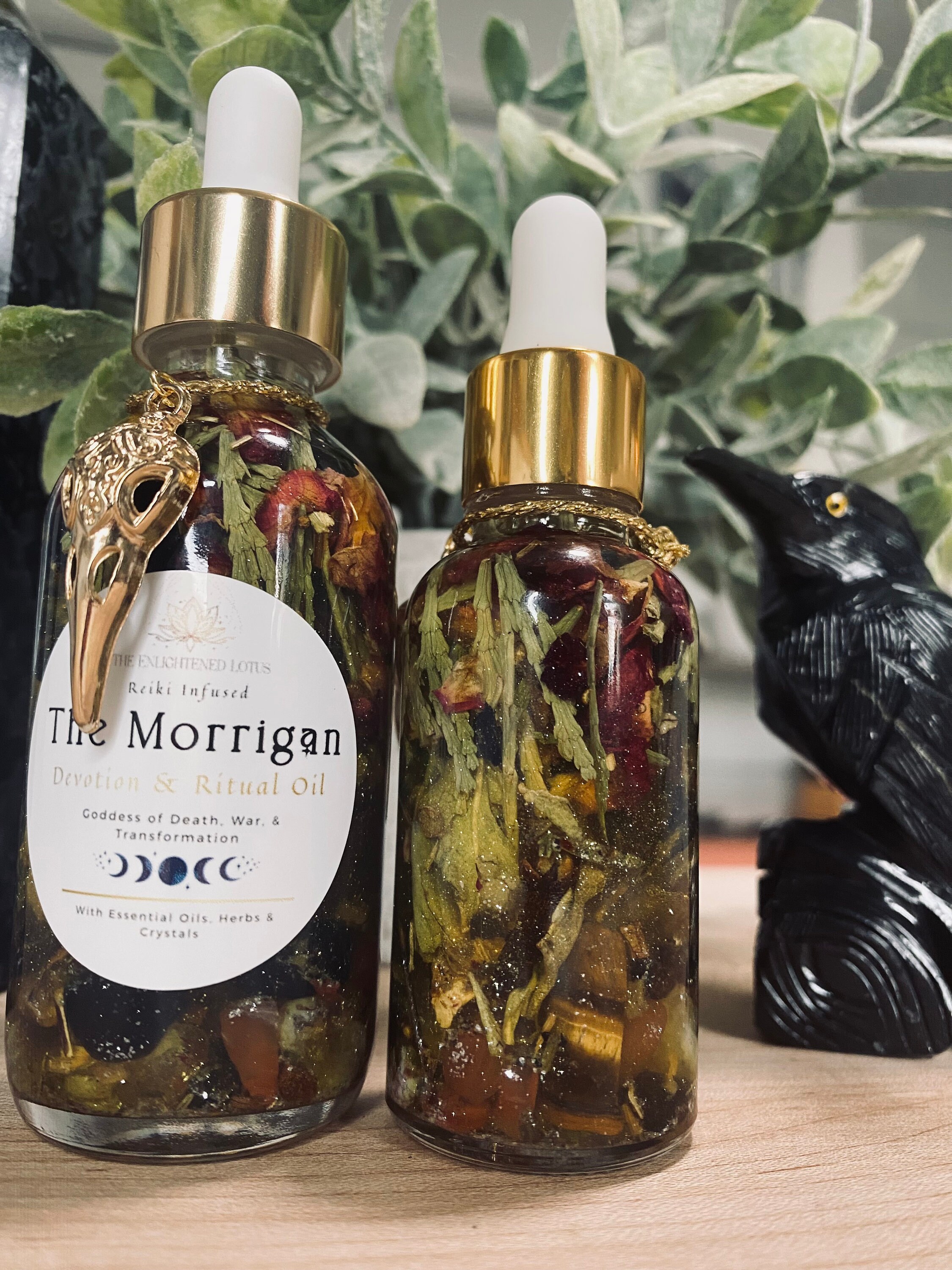 The Morrigan Anointing, Devotion, Ritual, and Spell Oil Honoring the ...