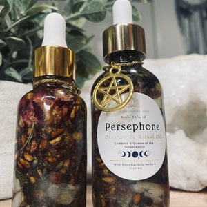 Persephone Anointing, Devotion, Ritual, and Spell Oil ~ Honoring Persephone ~ Persephone Altar Oil ~ Persephone Devotional Oil ~