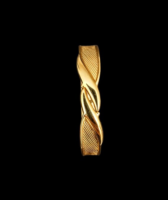 Vintage Jewelry Gold Bangle Bracelet, Elegant Rare