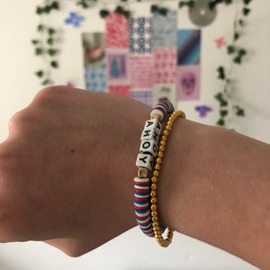 Stranger Things Heishi Clay Bead Bracelet 