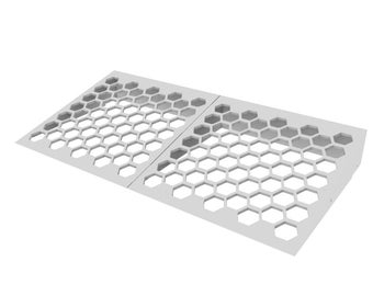 Rampes hexagonales de 5 cm de hauteur pour marches de maison pour robots aspirateurs