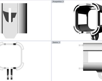 Frame holder compatible with GoPro Hero 4 5