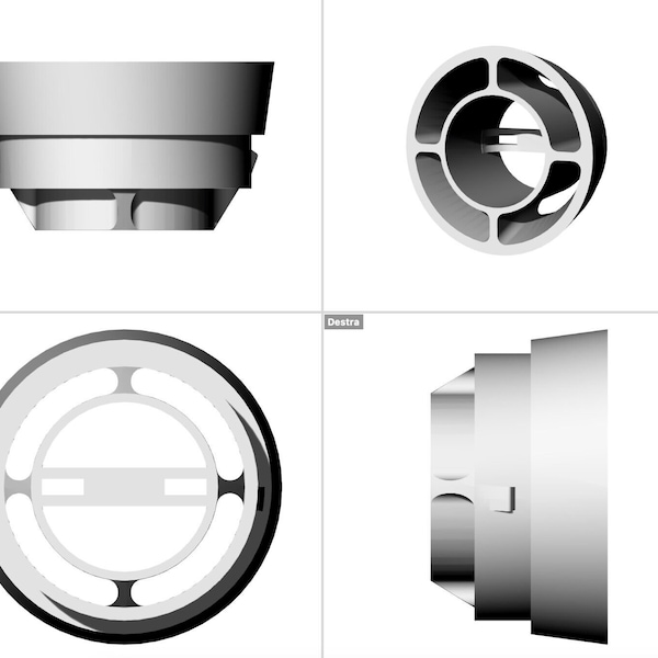 Pressure gauge support - gauge pod 52 mm compatible with mazda speed 3 2010-2013.