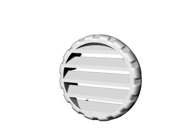 Ceiling air intake compatible with Volkswagen Vanagon