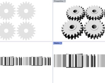 Replacement gear kit compatible with Bosch IXO screwdriver