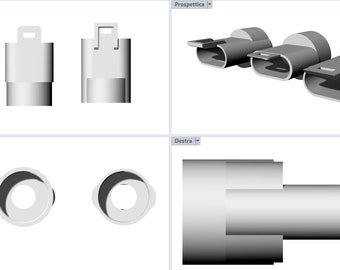 Gasfilteradapter für Tauchmaske