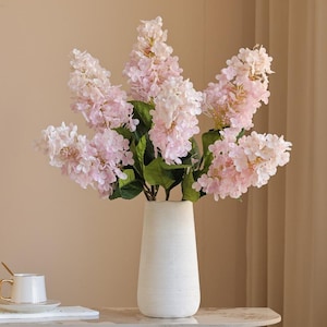 Lifelike Pagoda Hydrangea Artificial Long Stem Flowers for Wedding & Elegant Home Decor