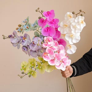 Real Touch Phalaenopsis Orchid Stem: Luxury Faux Floral Decor