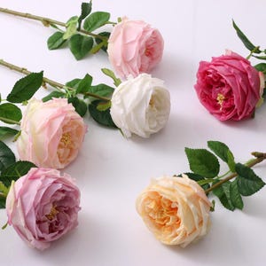 Lifelike Real Touch Rose Stem: Faux Floral Arrangement, Wedding Centerpiece