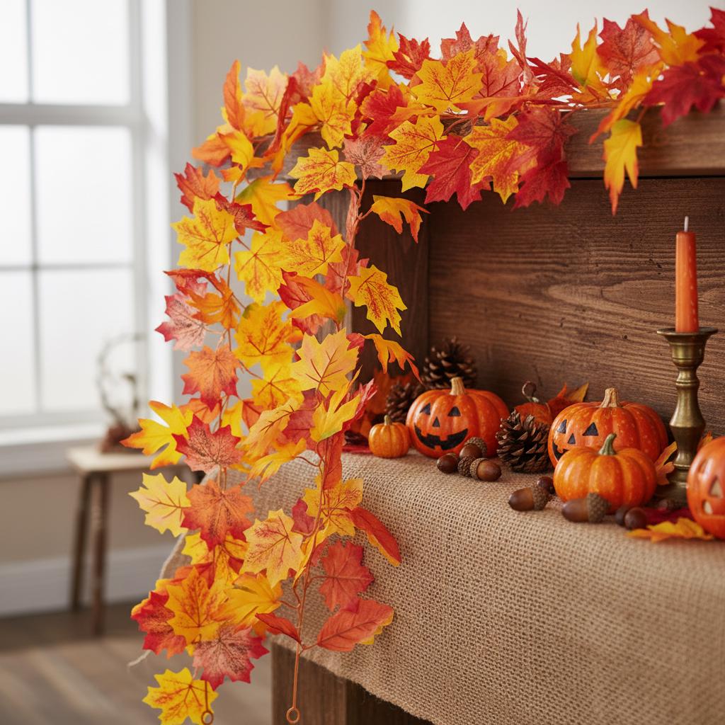 Herbst-Erntedank-Gobble-Banner Mit Hängenden Wirbeln – Fertig Montiert, Für Thanksgiving-Deko, Bunt