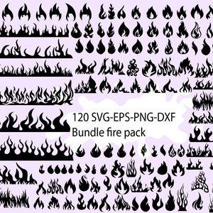 120 Fire SVG,Fire Svg,DXF,Fire Flames,Svg Bundle,Fire Ball,Cricut,Silhouette,Fire Clipart,EPS,Commercial use,Instant download, Fire bundle