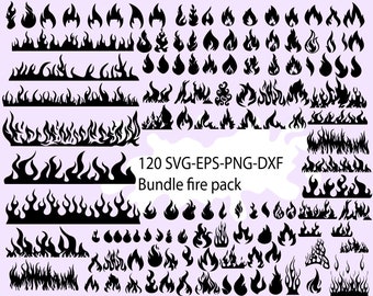 120 Fire SVG,Fire Svg,DXF,Fire Flames,Svg Bundle,Fire Ball,Cricut,Silhouette,Fire Clipart,EPS,Commercial use,Instant download, Fire bundle