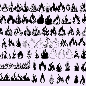 80 Fire SVG,Fire Svg,DXF,Fire Flames,Svg Bundle,Fire Ball,Cricut,Silhouette,Fire Clipart,EPS,Commercial use,Instant download, Fire bundle