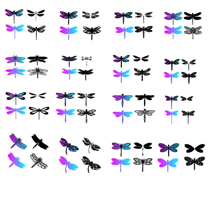 Dragonfly SVG, Dragonfly Bundle SVG Files, Dragonfly SVG Layered ...