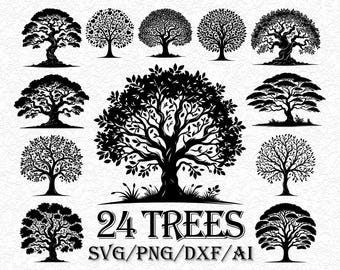 Tree of Life SVG Bundle, Celtic Tree Clipart (ai, png, dxf)