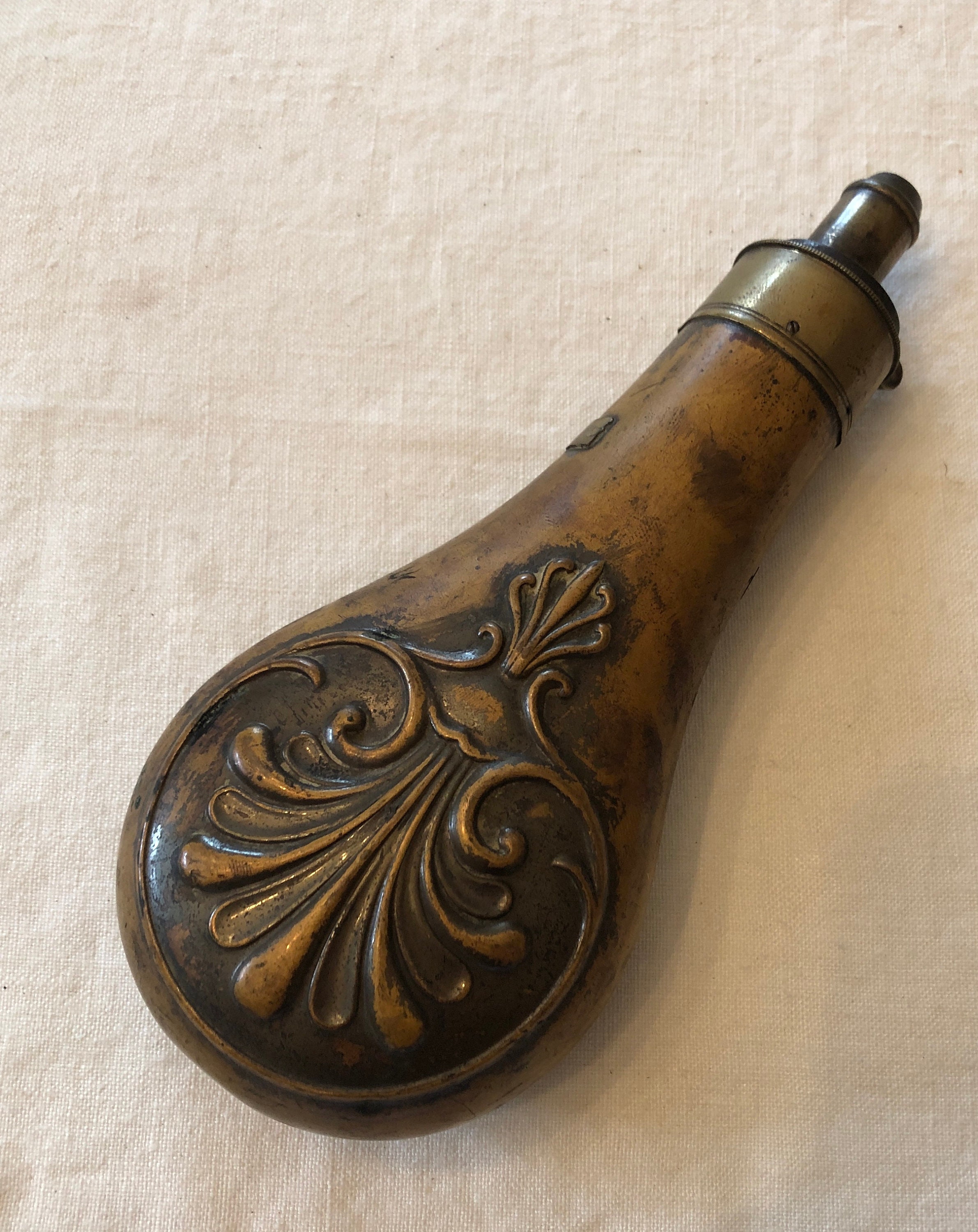 Brass Powder Flask 