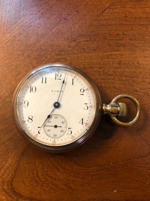 Elgin Natl Watch Co. Pocket Watch 15 Jewels 18s 10K G… Gem