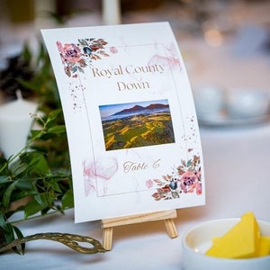 Personalized Golf Table Names and Seating Plan