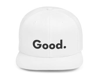 Gorra minimalista tipo snapback: buena. / Estilo casual, ropa urbana, regalo, accesorio de moda, estilo veraniego.