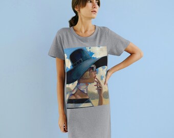 Contemplation Organic T-Shirt Dress by Trish Biddle