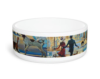 Westminster Dog Show Pet Bowl by Trish Biddle