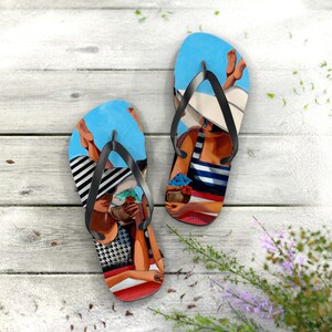 Beach Girls Flip Flops by Trish Biddle