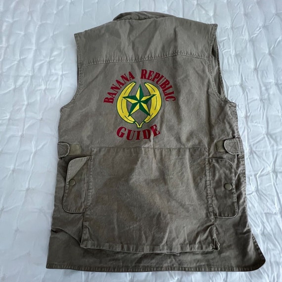 Banana Republic Vest Mens XS VTG Safari Cargo Pho… - image 5