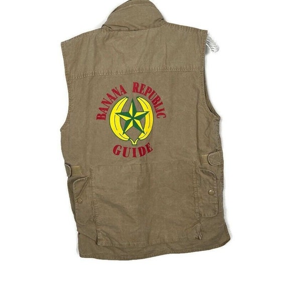 Banana Republic Vest Mens XS VTG Safari Cargo Pho… - image 3