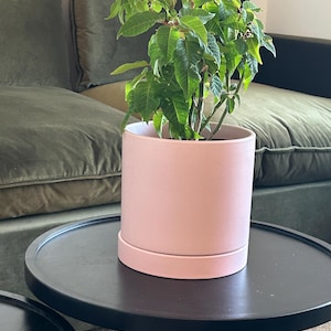 New liliac ceramic pot drainage hole with saucer