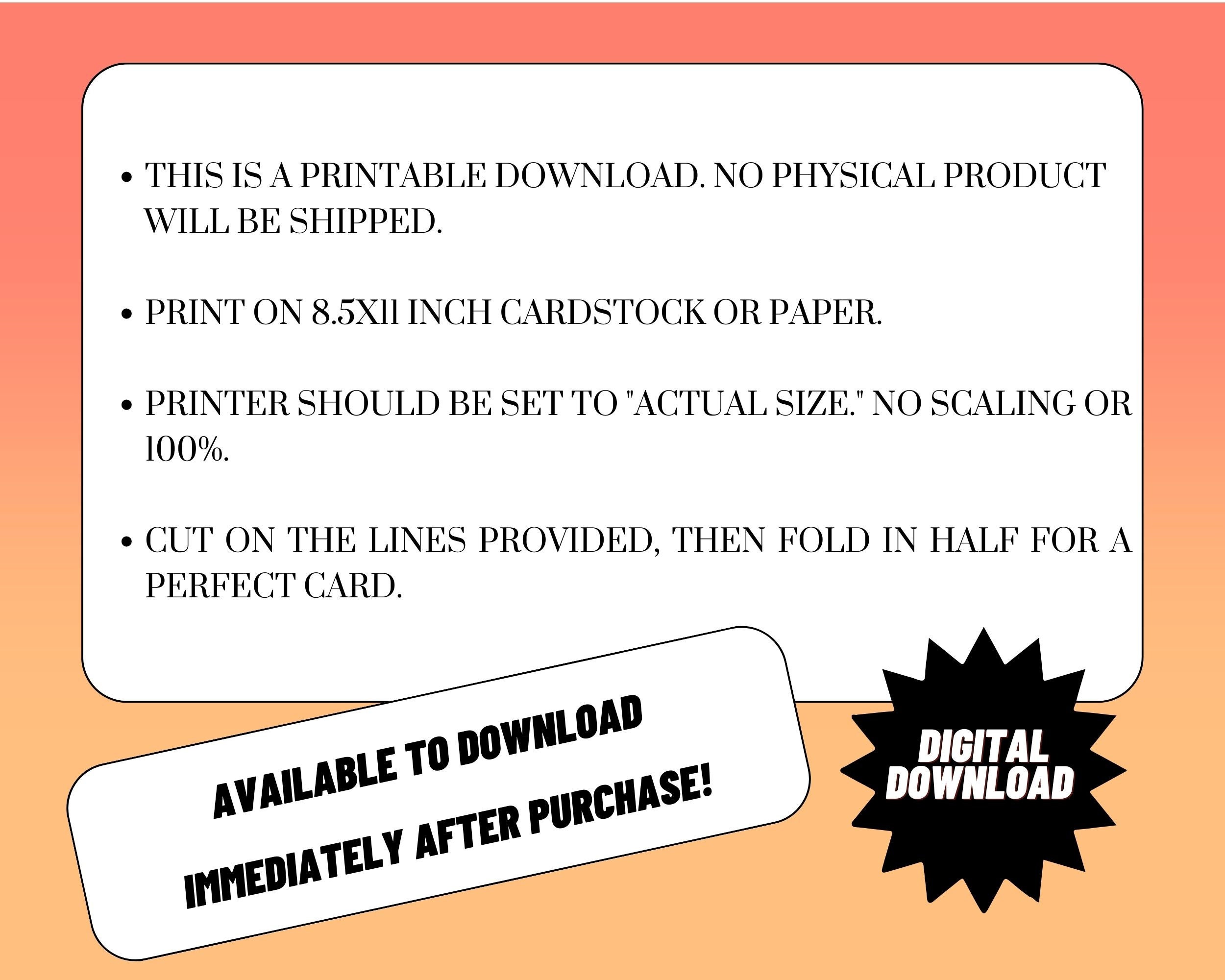 Printable Funny Belated Birthday Card - 5X7 - Etsy