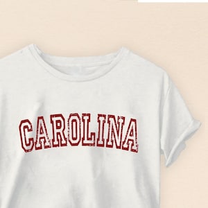 Carolina Crop top, Carolina gift, vintage Carolina, Carolina shirt, Carolina game day, Aesthetic Crop Top, East Carolina university shirt