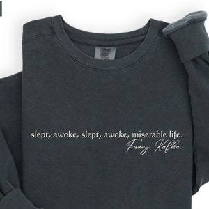 Franz Kafka t shirt, Kafkaesque, Franz Kafka, metamorphosis, literature shirt, kafka shirt, English Major Shirt, Booktrovert sweat