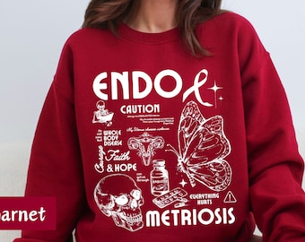 Endometriosis Awareness Sweatshirt: Endo Warrior Gift