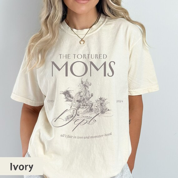 The tortured Moms Department, dinosaur mom shirt, dino mama shirt, momster shirt, dragon mom sweatshirt, dragon shirt aesthetic, Vintage