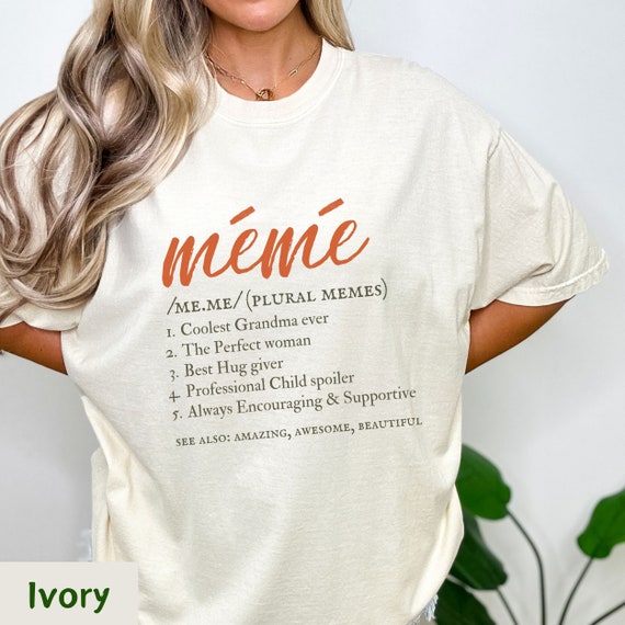 comfort colors grandma shirt, meme grandma shirt, mimi shirt, grandma definition shirt, meme gifts grandma, memere gift, Grandmother Tee