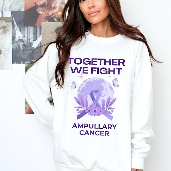 Ampullary Cancer, rare disease, Cancer awareness shirt, beat cancer, cancer warrior shirt, oncology shirt, Purple ribbon, Gut health shirt