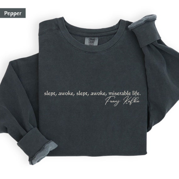 Franz Kafka t shirt, Kafkaesque, Franz Kafka, metamorphosis, literature shirt, kafka shirt, English Major Shirt, Booktrovert sweat