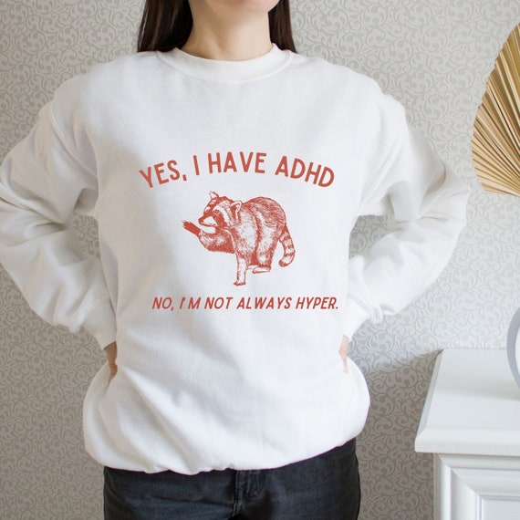 ADHD shirt, adhd awareness shirt, Raccoon shirt, Mental Health awareness shirt, Retro Raccoon Tshirt, ADHD adults tee, adhd tshirt, unisex