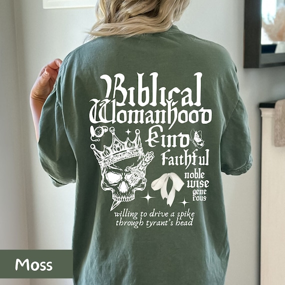 biblical womanhood shirt, biblical womanhood skull, fascinating womanhood, biblical womanhood tshirt, bible study gift, faith shirt
